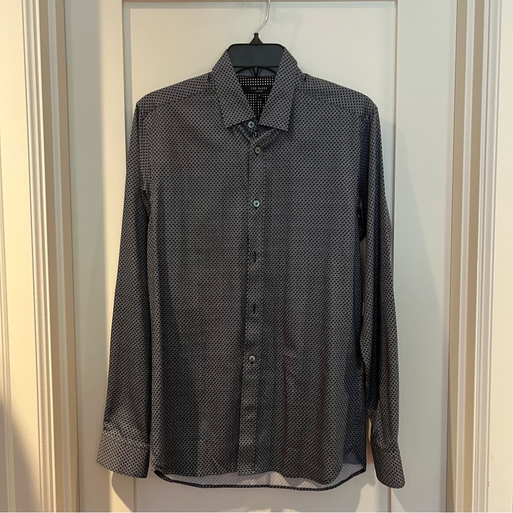 Ted Baker Black Dress Shirt Elegant Business Attire new with tags